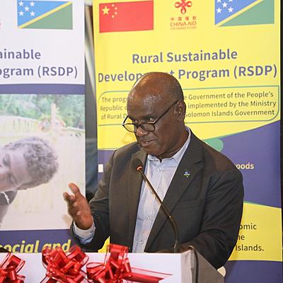 Prime Minister Manele Launches RSDP With China’s $10 Million Grant